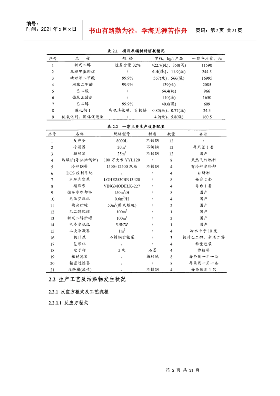 杭州某化工企业废气治理工程一期项目设计_第2页
