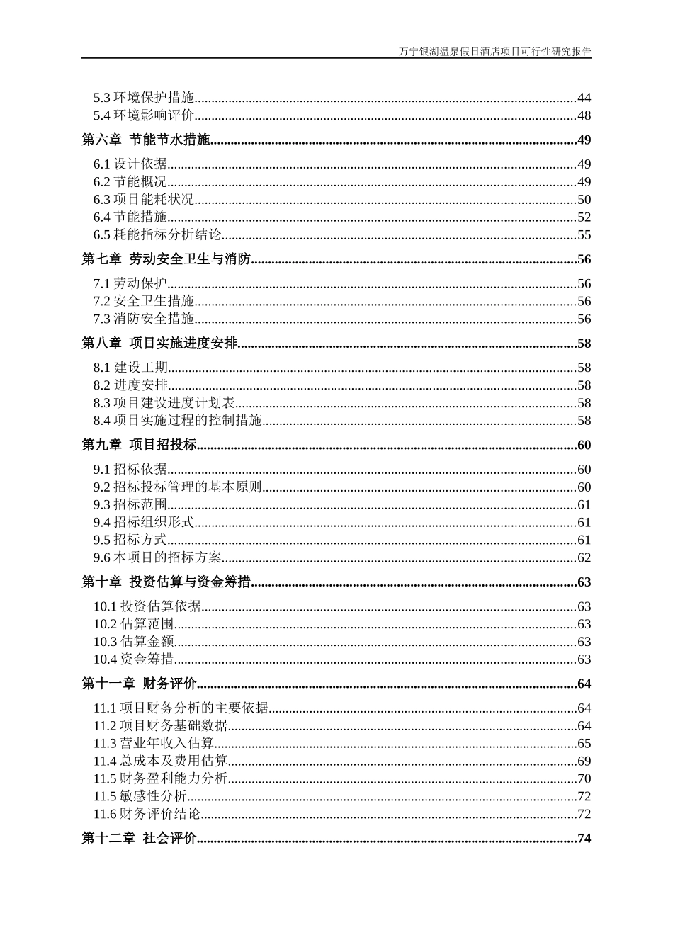 温泉假日酒店项目可行性研究报告_第3页
