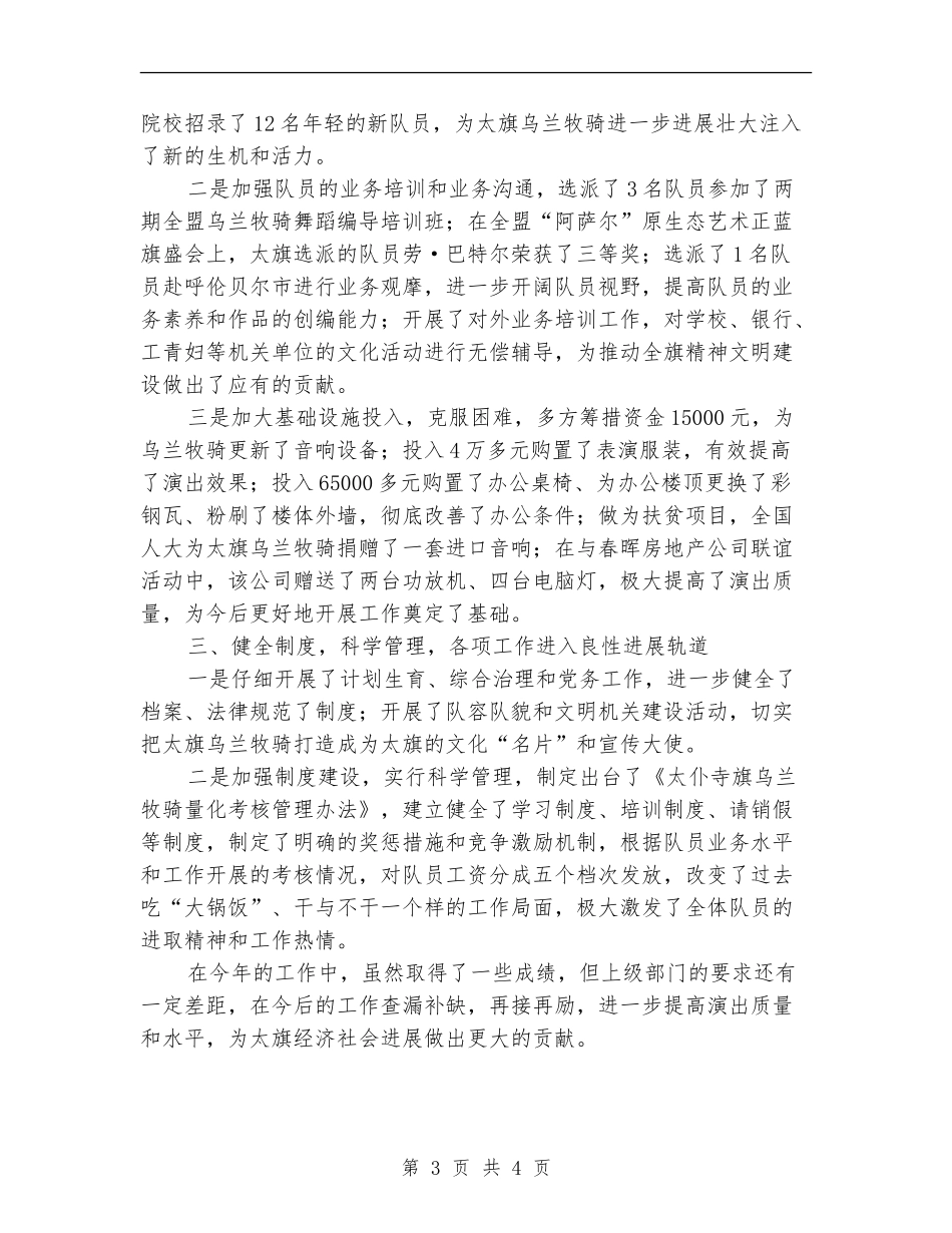 2024年度文艺工作总结_第3页