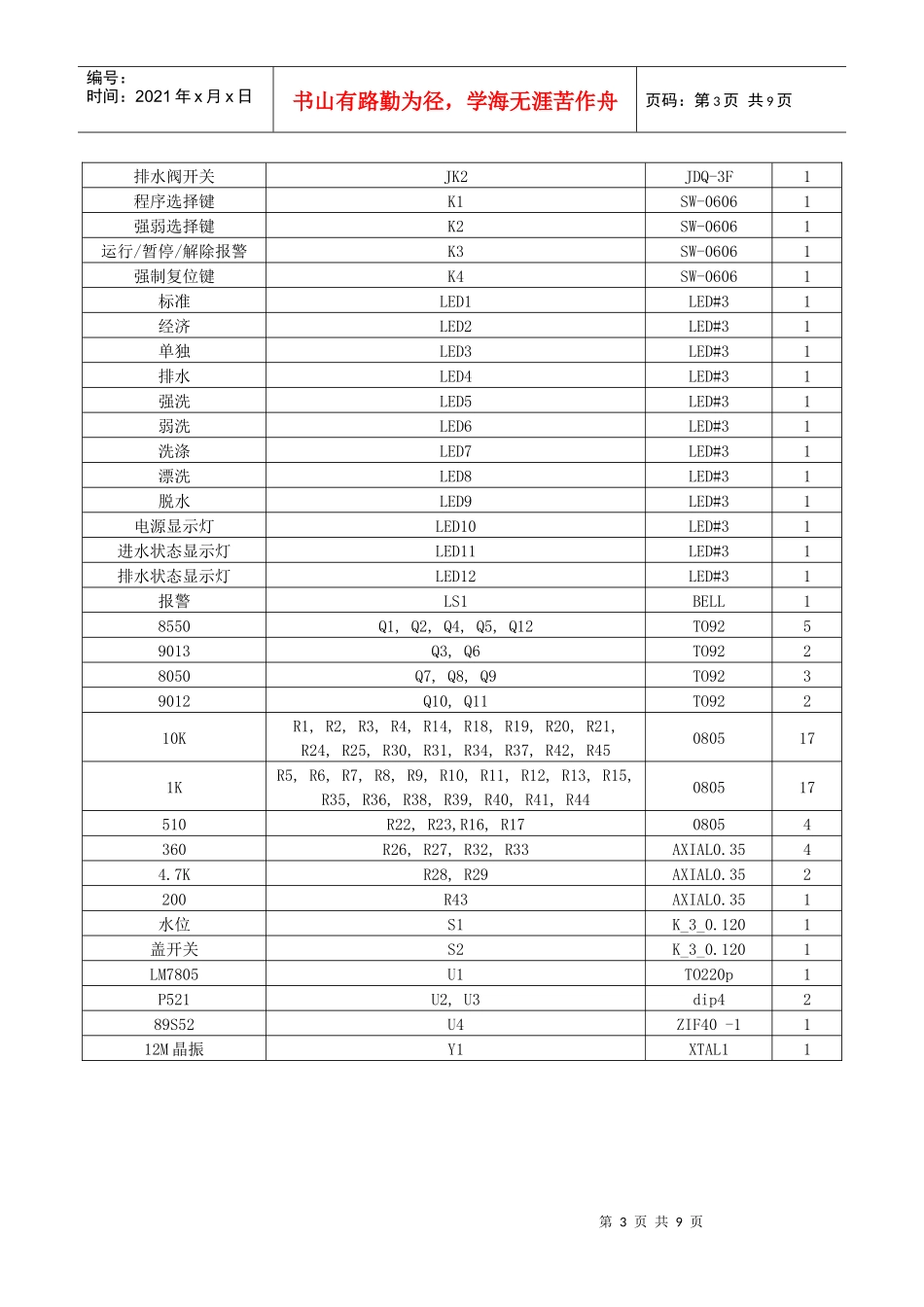模拟洗衣机基础资料讲义_第3页