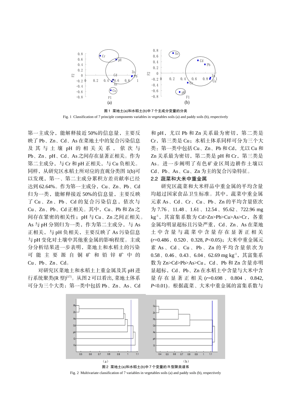 有色矿业区耕作土壤、蔬菜和大米中重金属污染研究_第3页