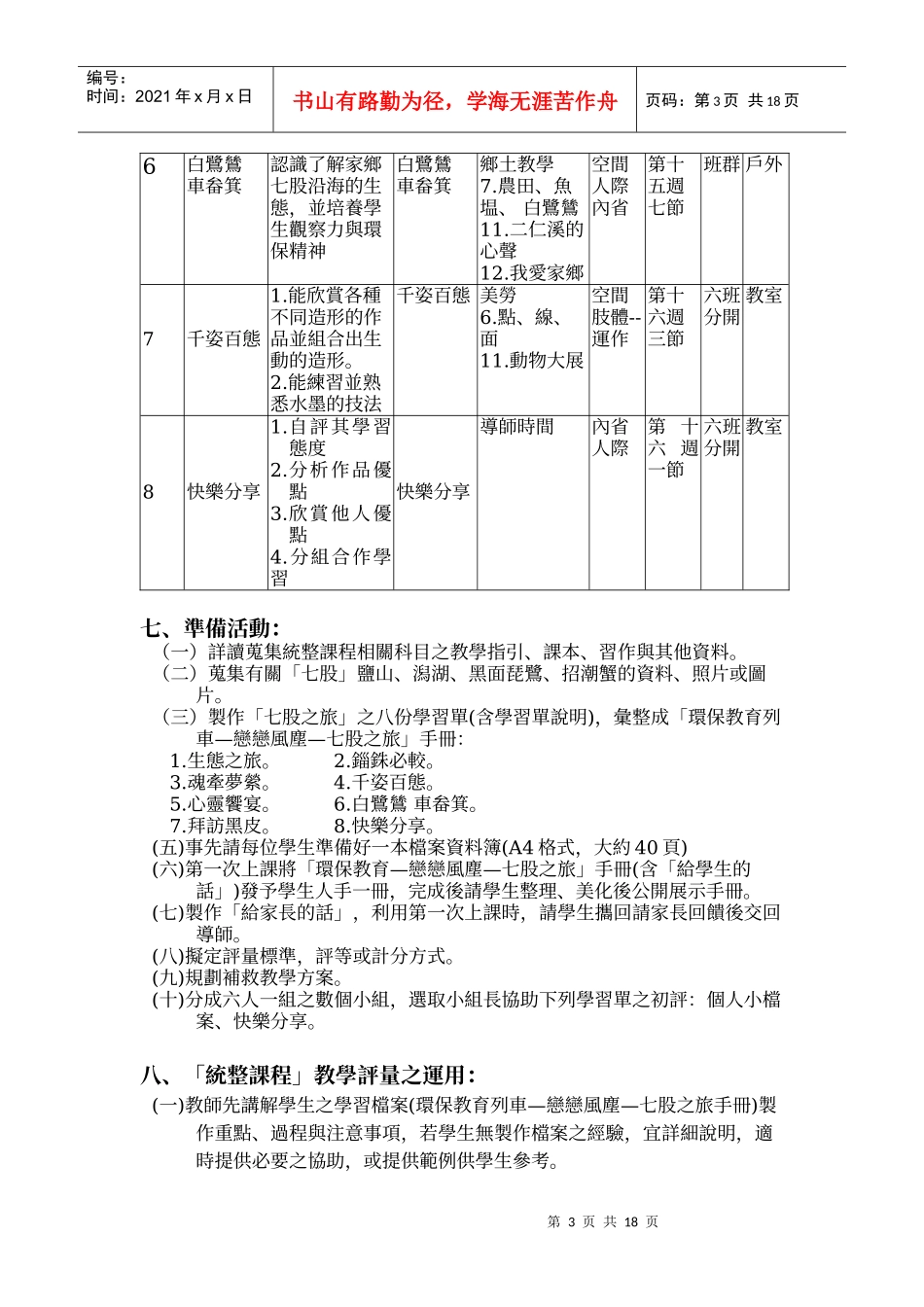 环保教育列车--恋恋风尘七股之旅_第3页