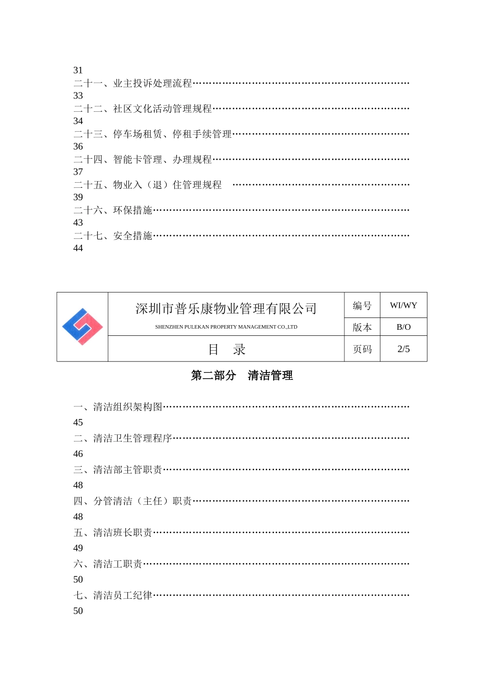 某物业公司物业部作业指导书（DOC 133页）_第2页