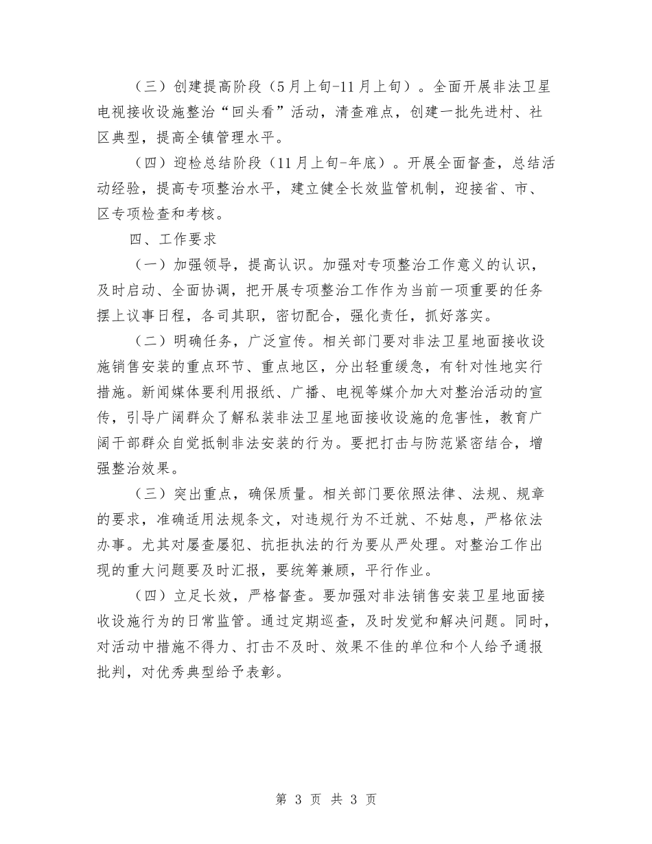 卫星地面接收设备整治方案_第3页