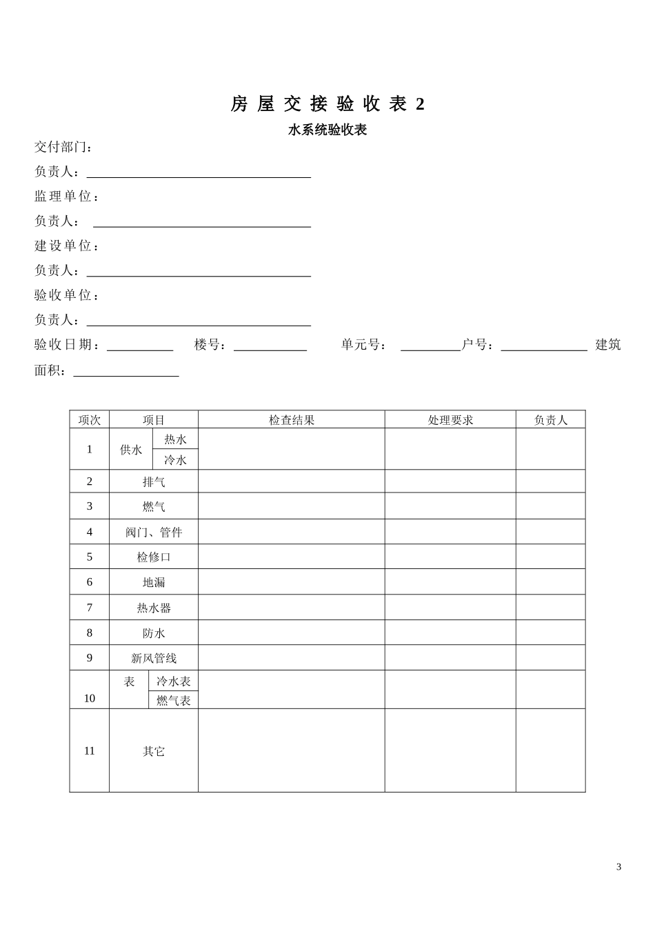 物业承接验收全套表格_第3页