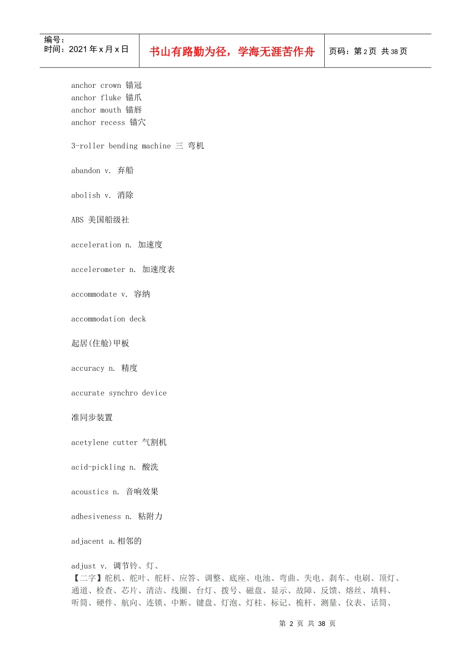 现代机械专业词汇汇总_第2页