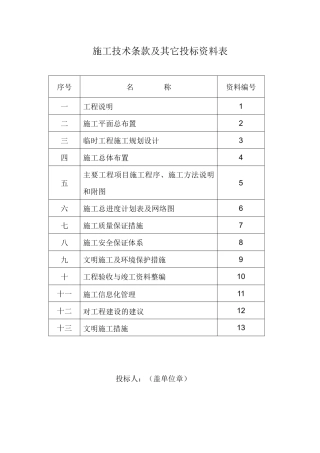 水利施工组织设计