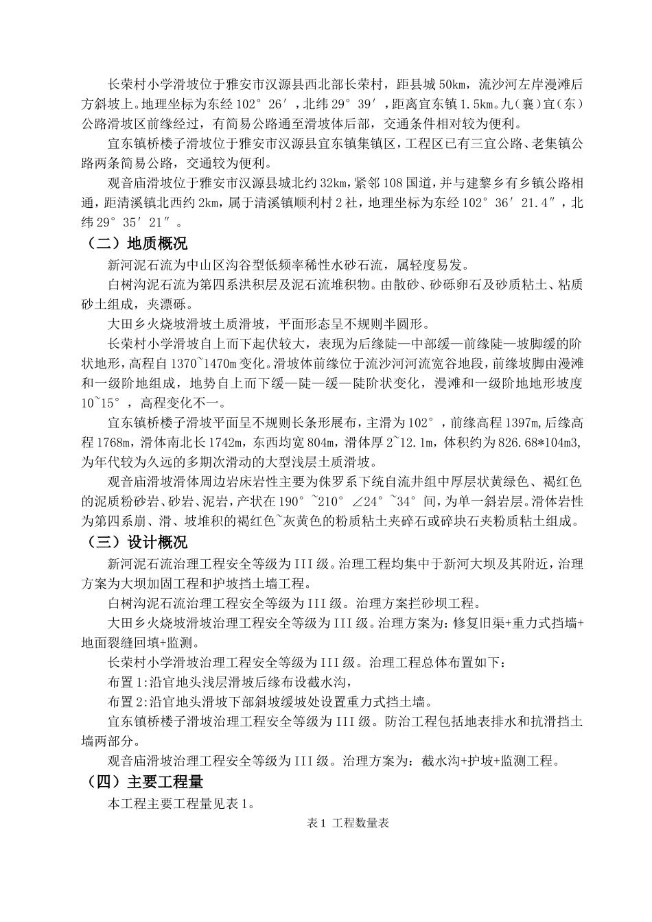 汉源县地质灾害治理工程应急治理工程施工组织设计(DOC48页)_第3页