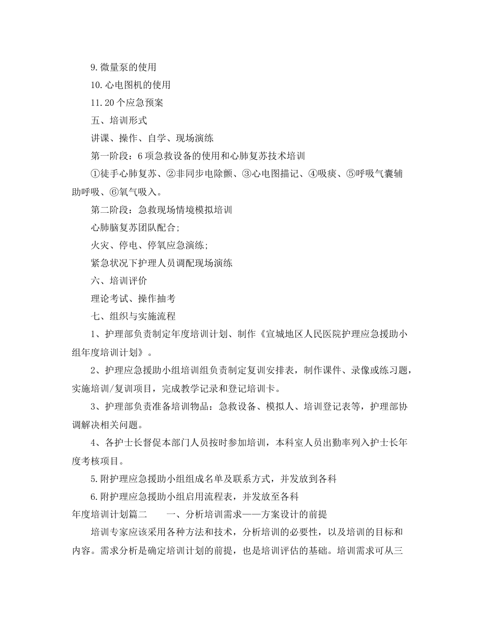 2020年度培训计划表 _第2页