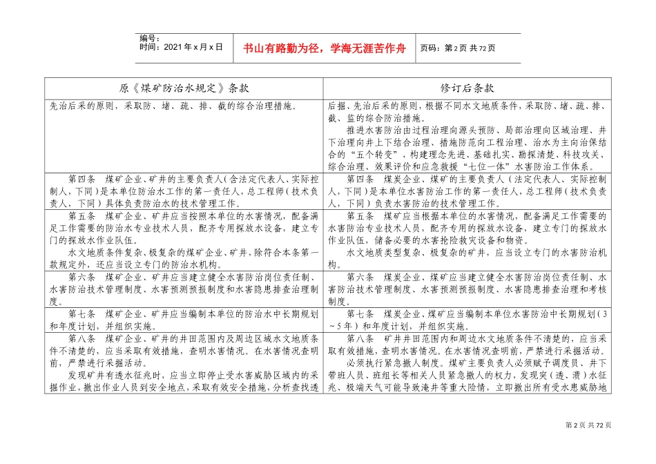 煤矿防治水规定2017年修订版三(DOC125页)_第3页