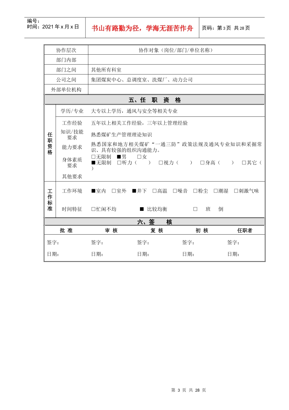 煤矿通风队岗位说明书_第3页