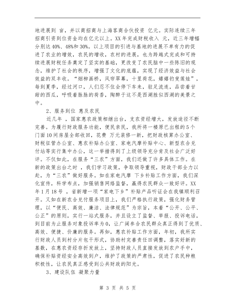 2024年12月乡镇财政工作总结【新版】_第3页