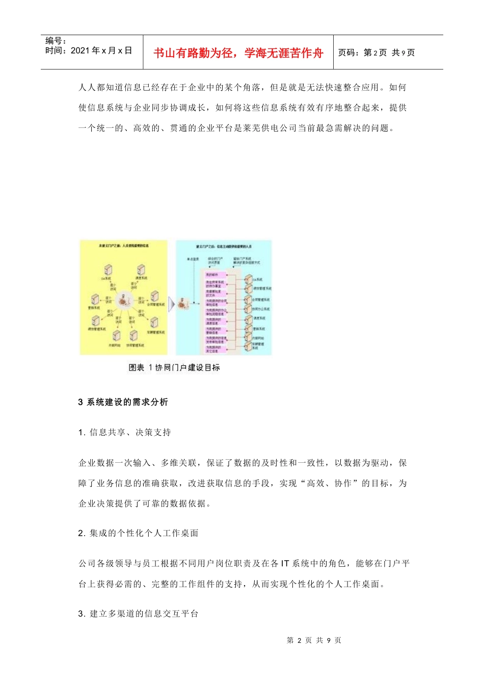 某某供电公司企业协同门户系统建设与实践(doc 8)_第2页