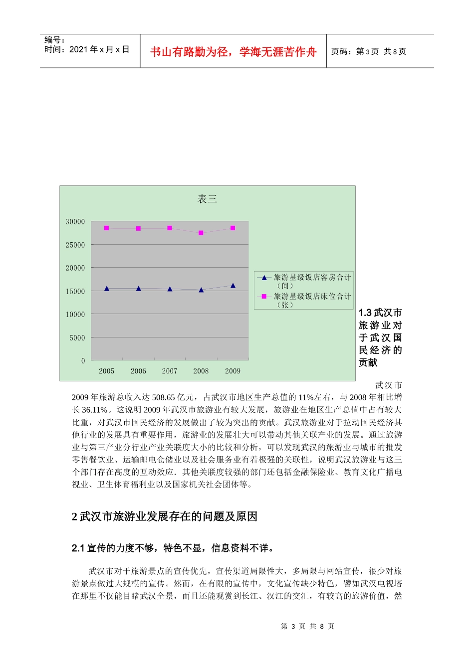 武汉市旅游业发展现状分析及发展对策_第3页