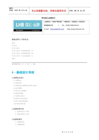 服装品牌VI设计项目罗宏独立品牌设计