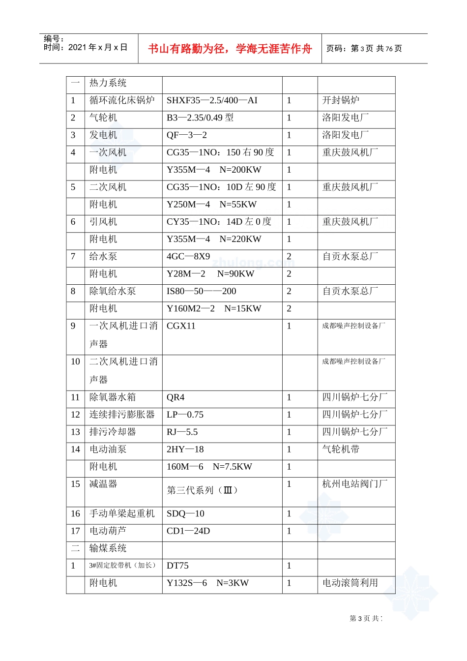 热电站设备安装工程施工组织设计_secret(DOC74页)_第3页