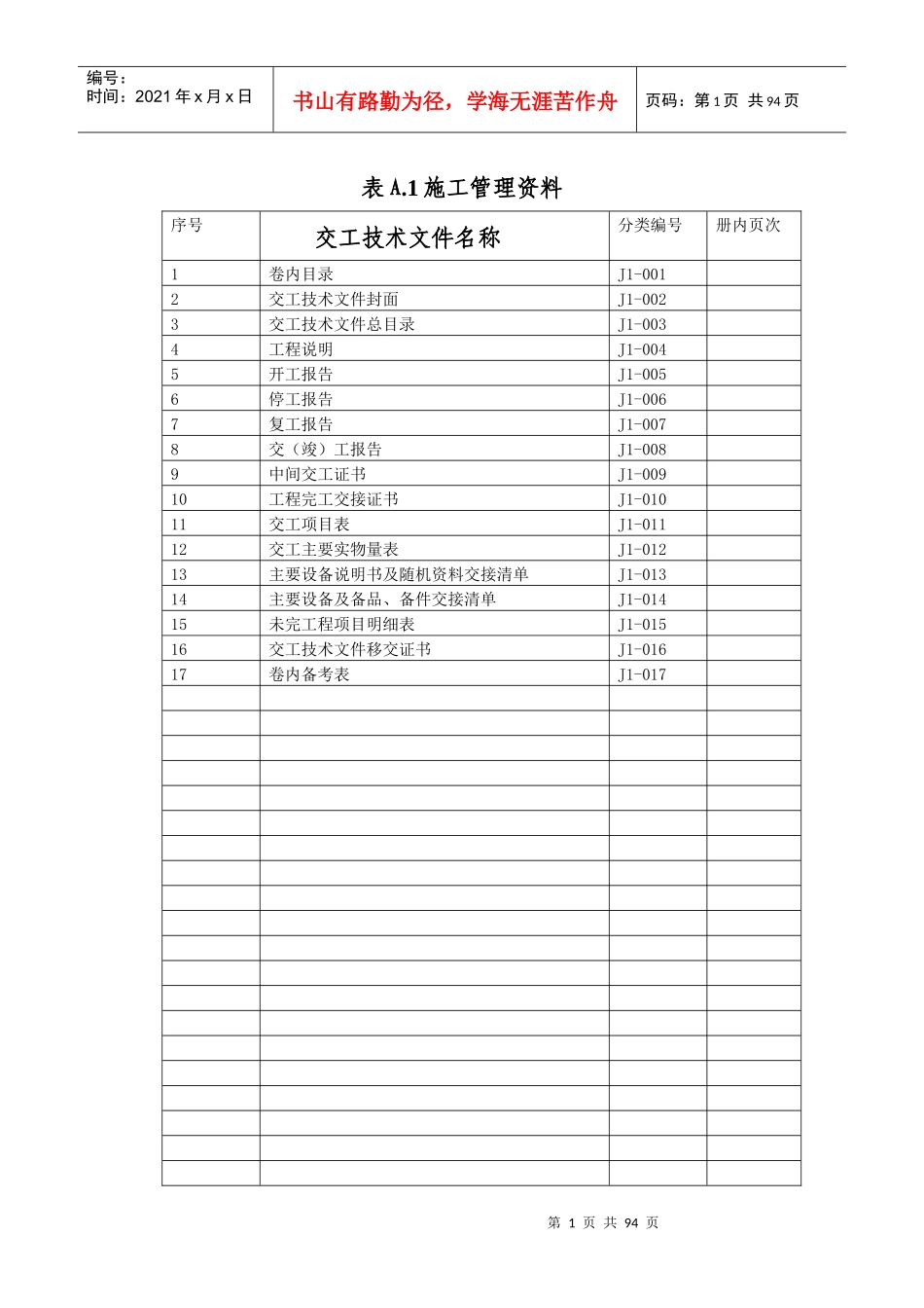 燃气输配及应用工程民用气安装工程范本_第1页