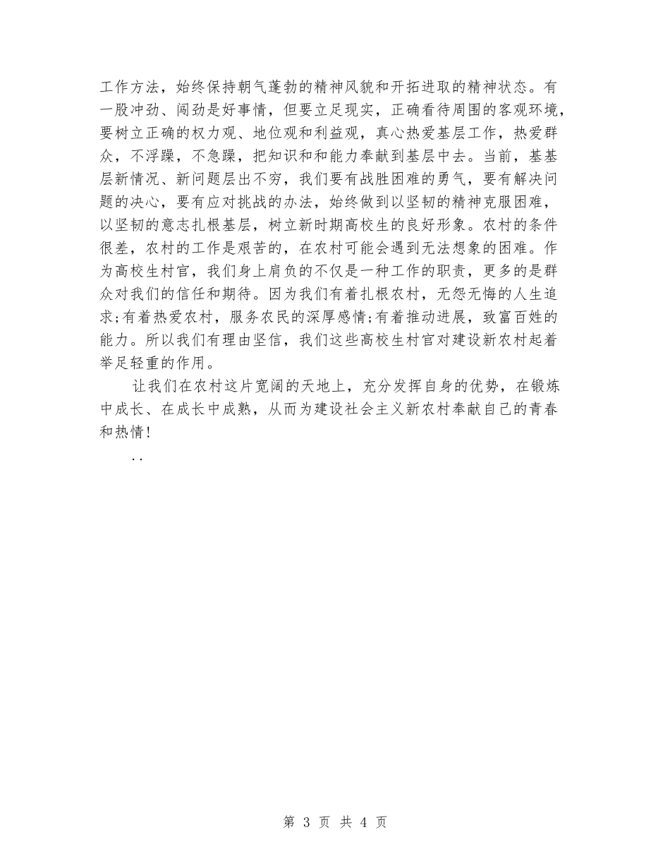 2024大学生村官年度工作总结2_第3页