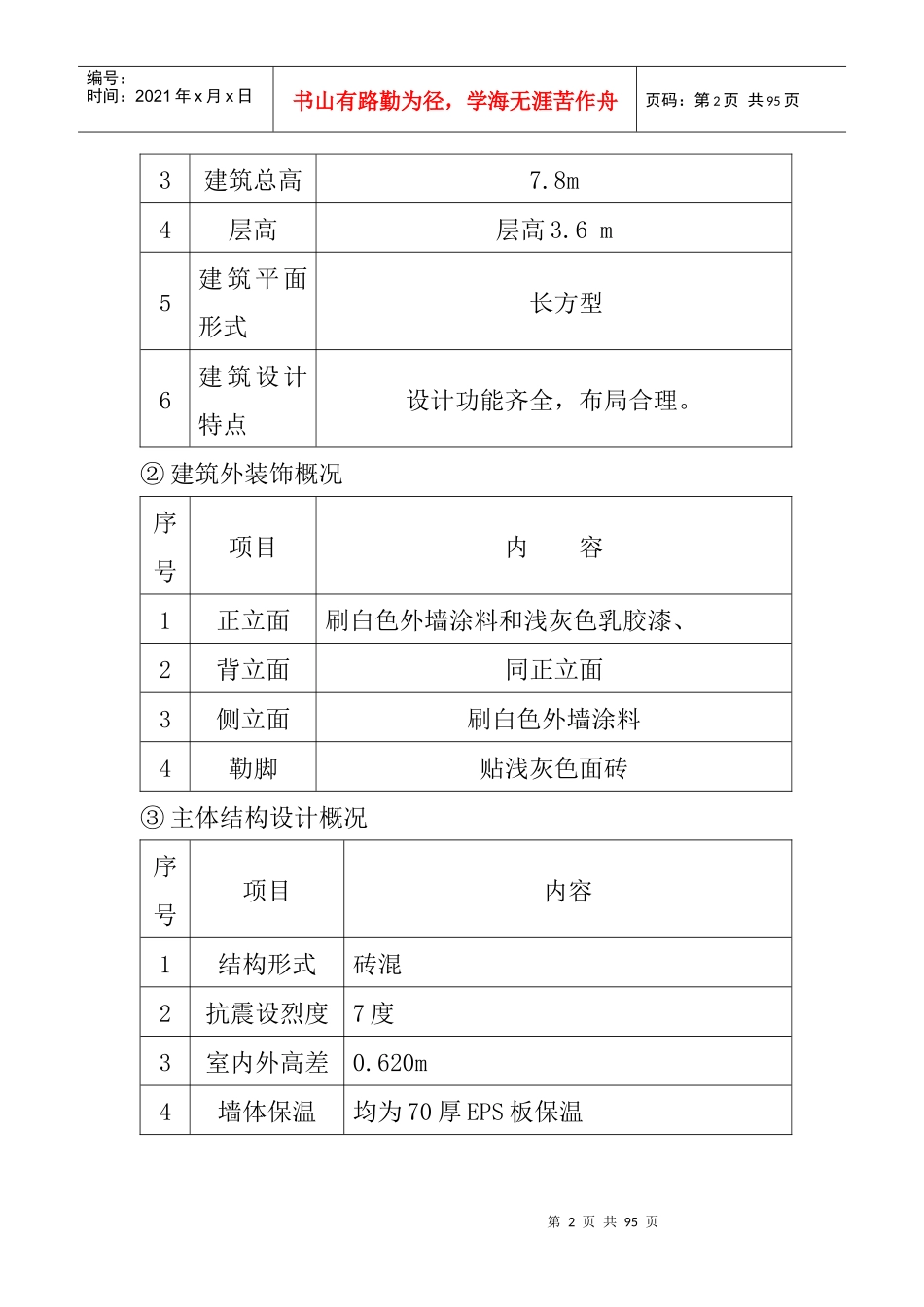 某县英艾日克乡财政所办公楼工程施工组织设计_第2页