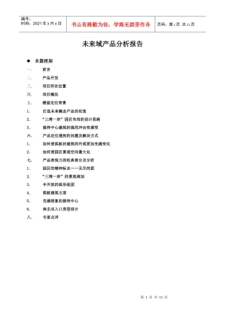 未来域房地产产品分析报告(DOC11)(1)