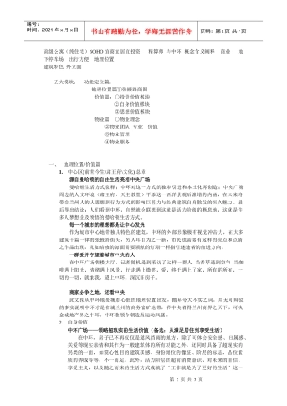 王家荣-地产广告思路策划案