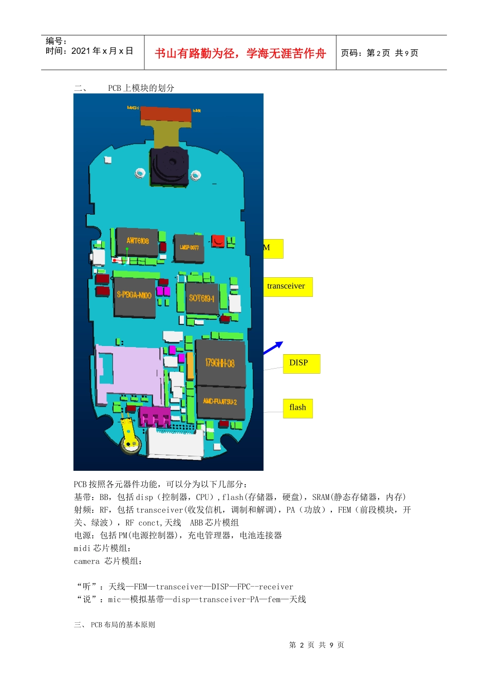 滑盖手机PCB布局的基本原则与注意点_第2页