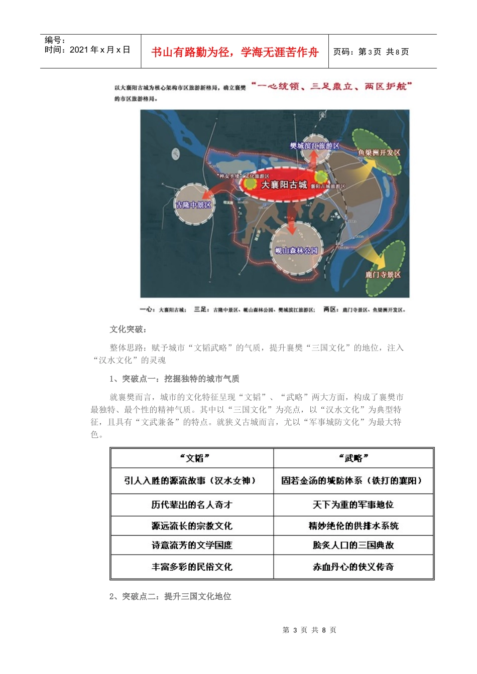湖北省襄樊市襄阳古城旅游区总体规划_第3页