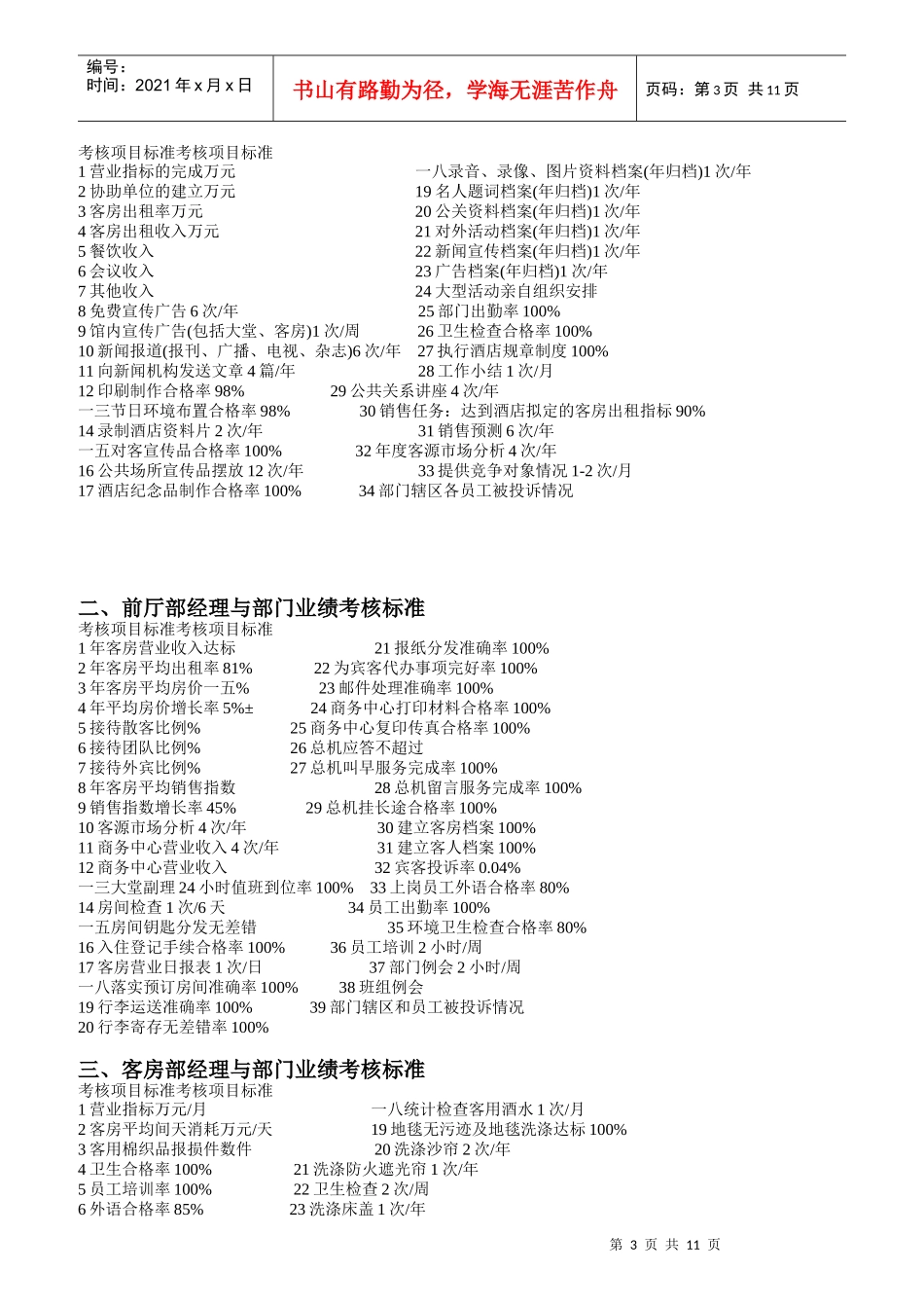 某星级酒店各部门岗位职责及操作流程_第3页