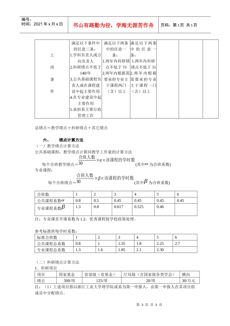 理学院岗位设置和人员聘任实施细则_第3页