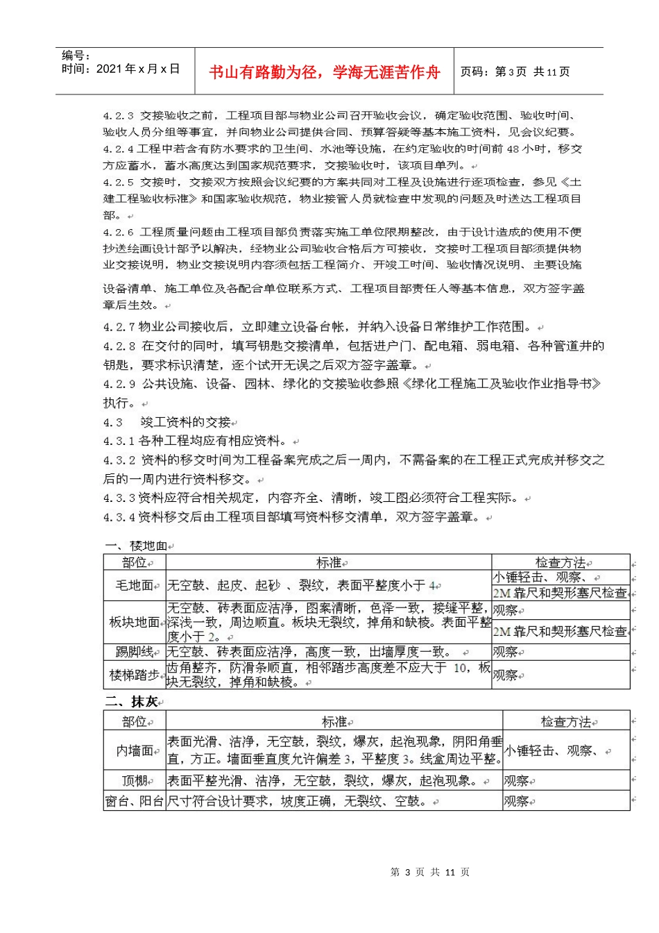 物业接管验收作业指导手册_第3页