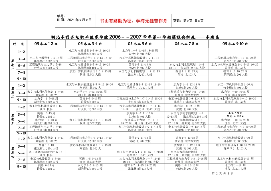 湖北水利水电职业技术学院_第2页