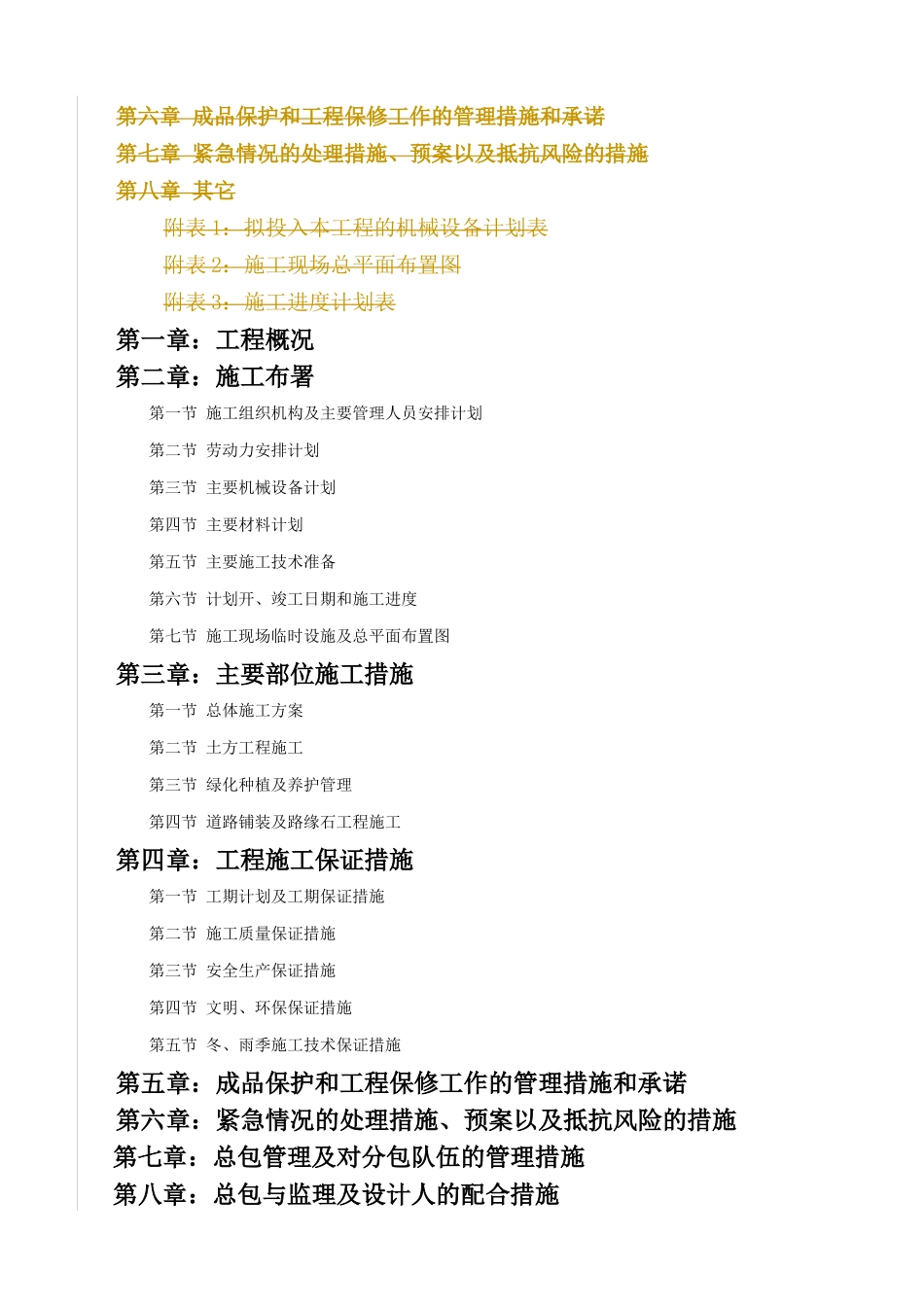 景观绿化及铺装工程施工组织设计_第2页