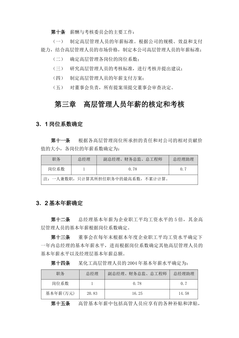 某化工高管年薪制实施方案_第3页