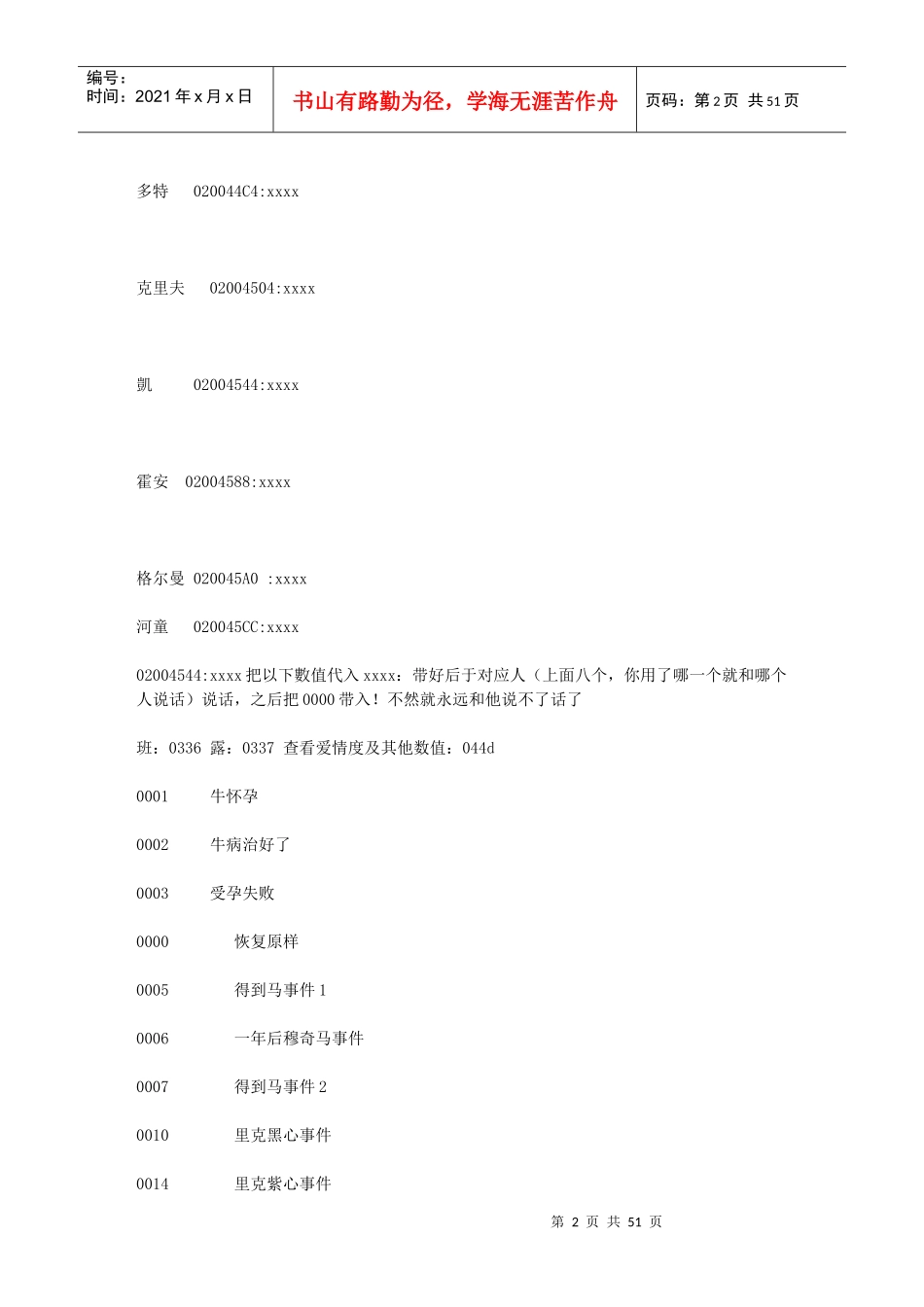 牧场物语矿石镇女孩版金手指_第2页