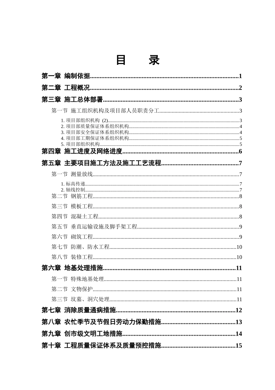 某房地产开发公司住宅楼项目管理实施措施_第1页