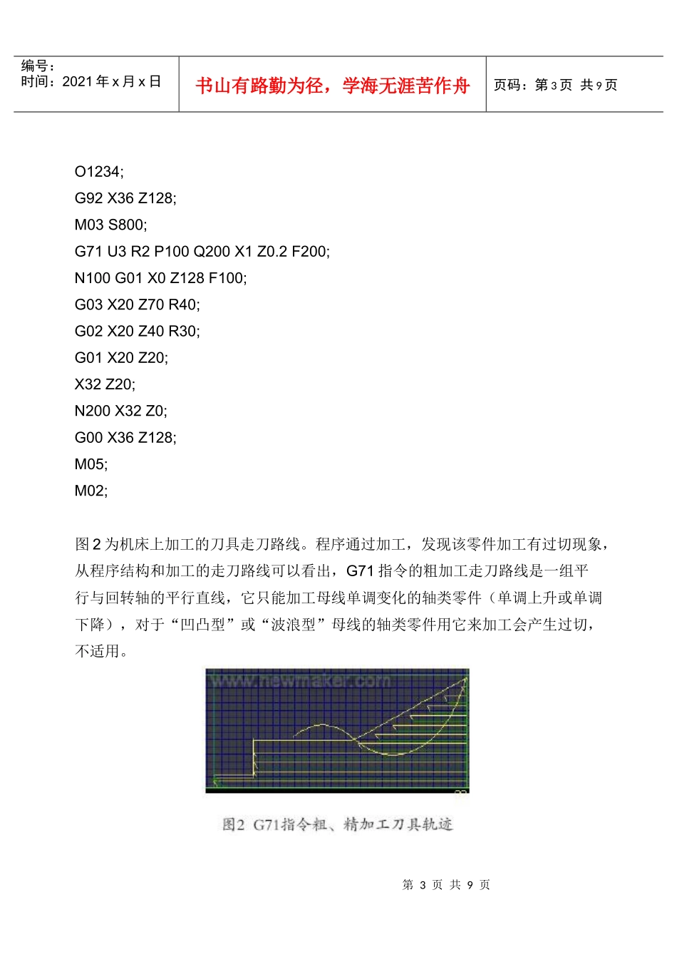 曲线回转类零件数控编程方法分析_第3页