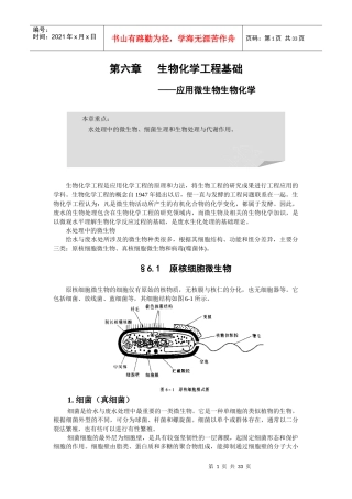 生物化学工程基础