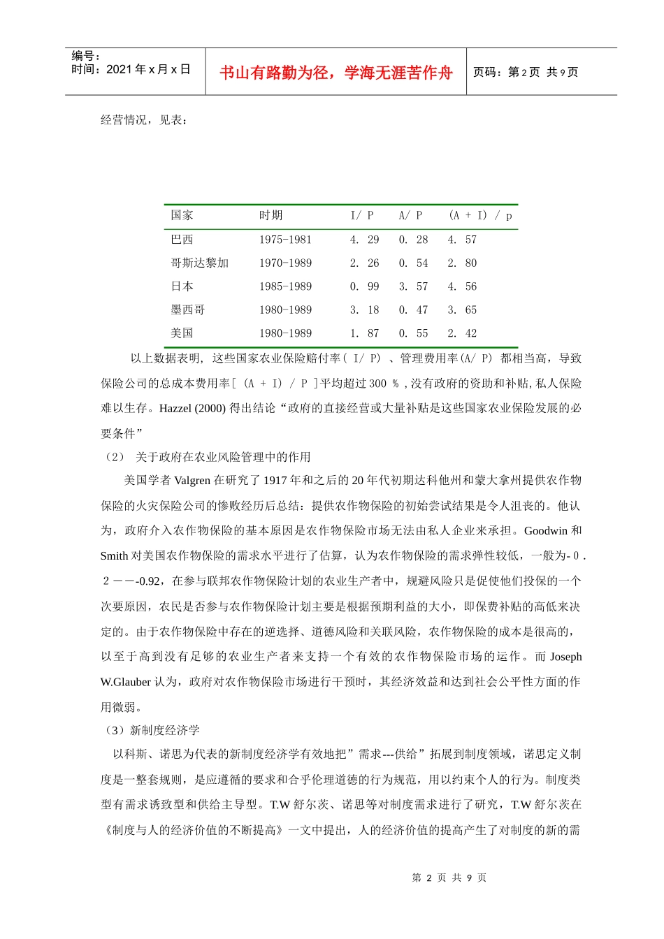 浙江政策性农业保险制度研究_第2页