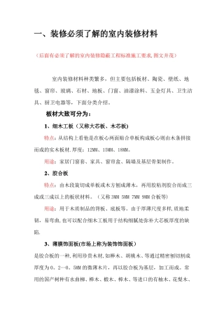 室内装饰材料大全77065