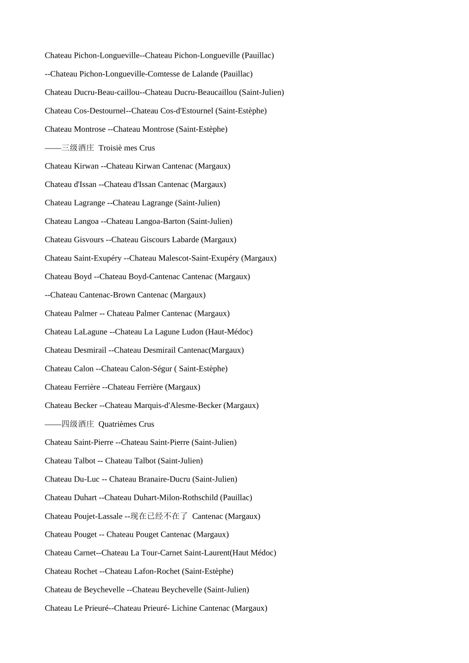 法国列级酒庄(整理)_第3页