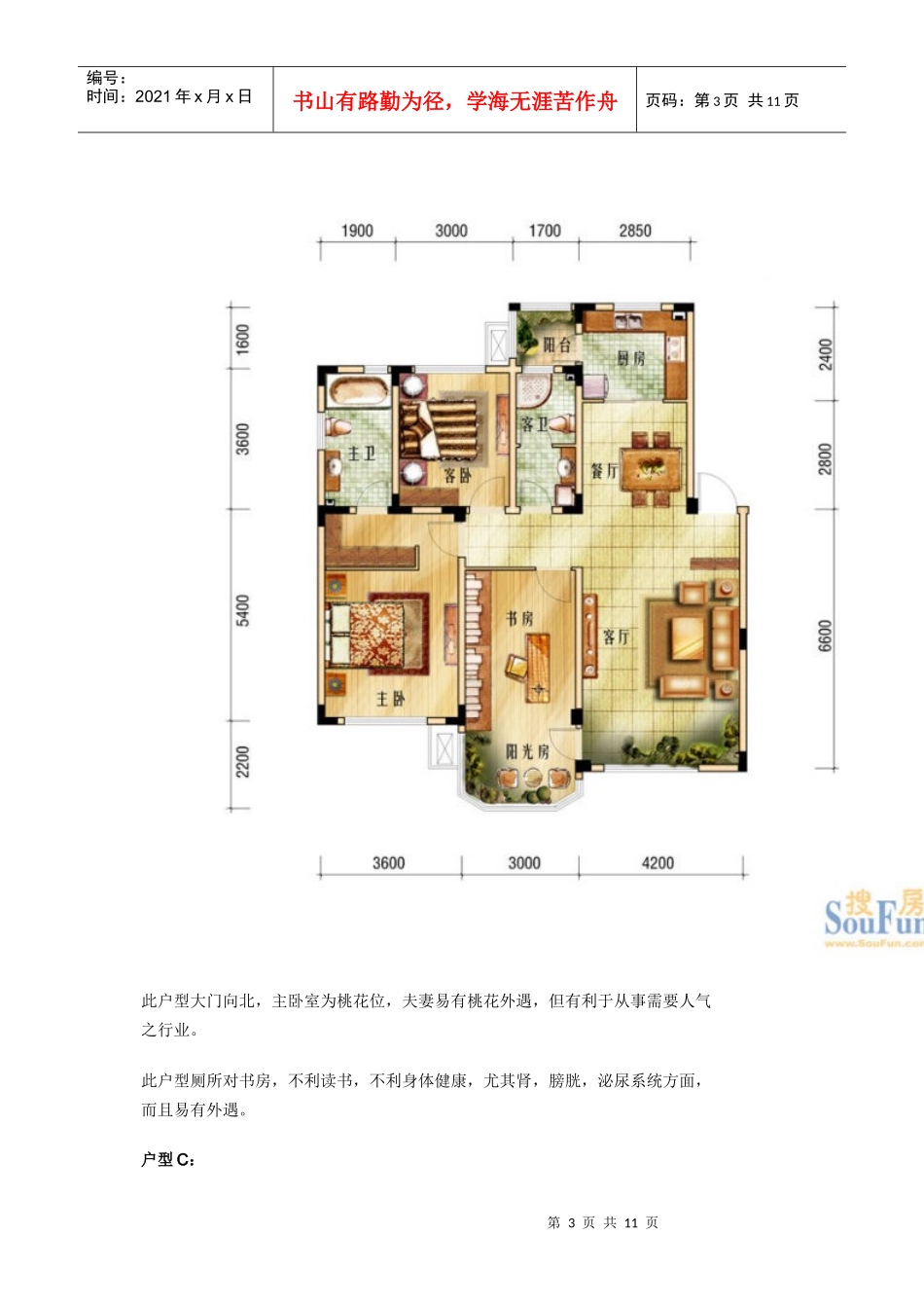 现代住宅户型风水实例分析_第3页
