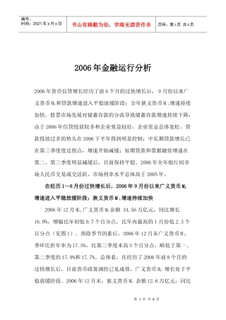 某某年金融运行分析(doc 7)