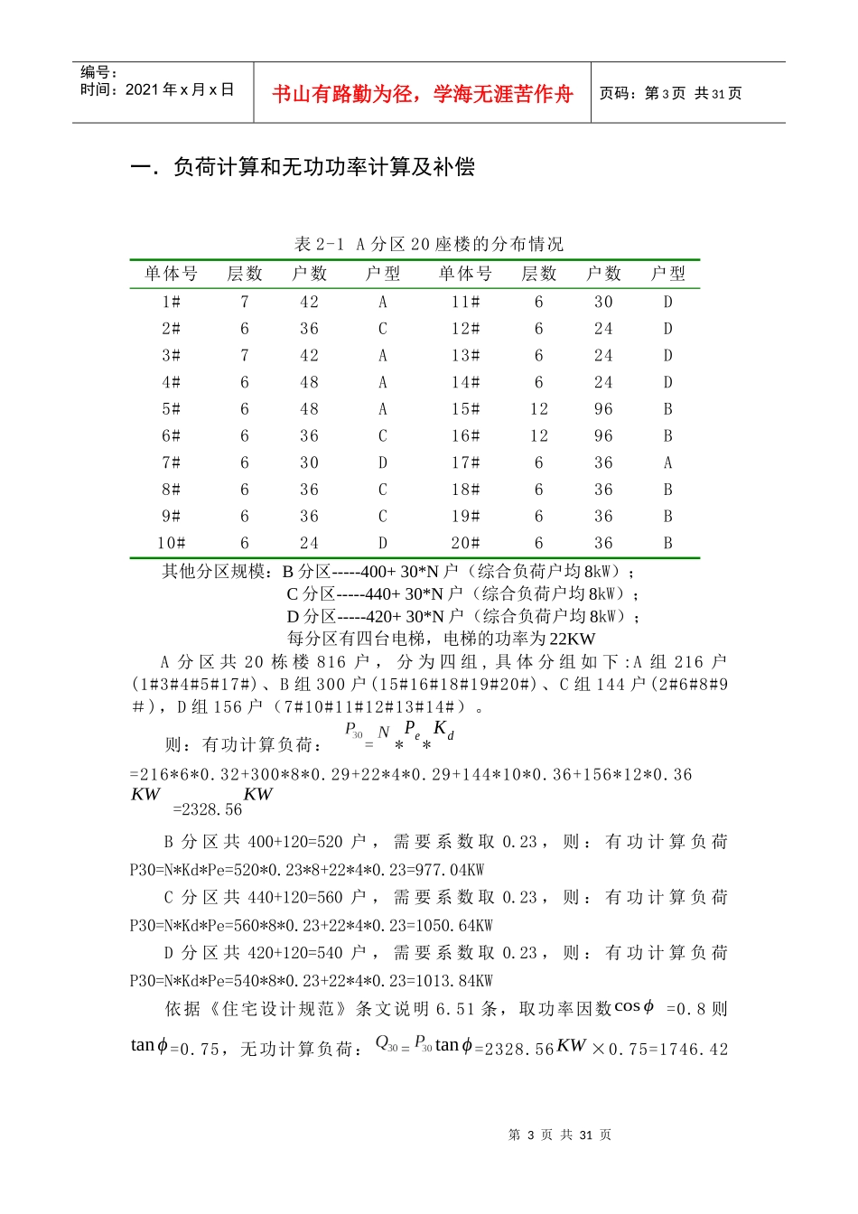 水岸豪庭电气设计Microsoft Word 文档_第3页