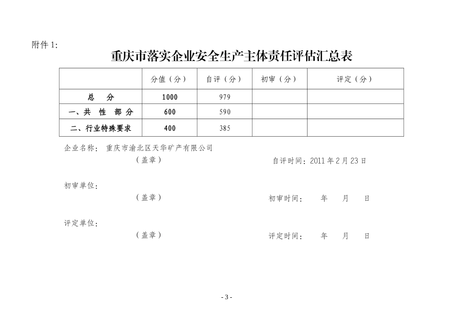 煤矿主体责任评估细则_第3页