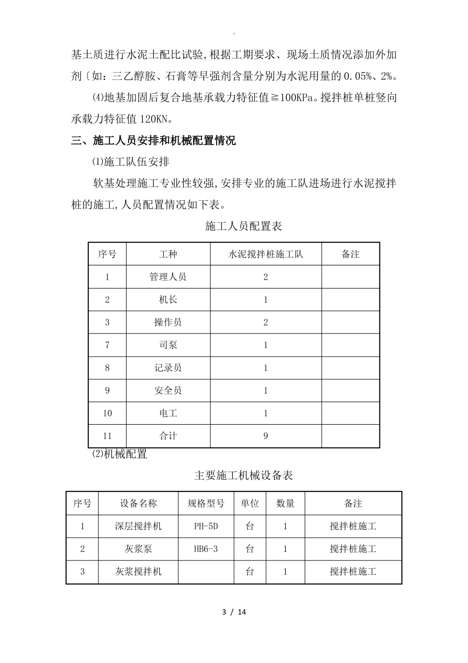 水泥搅拌桩试桩方案说明_第3页