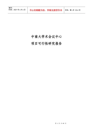最牛的可行性研究报告·天域大酒店2