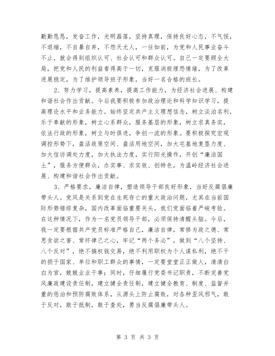 国土系统领导个人整改方案_第3页