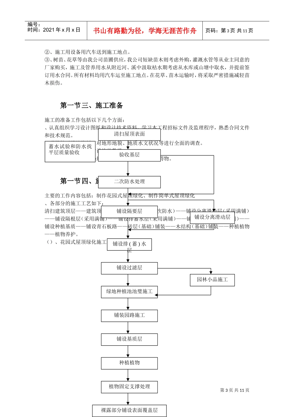 某屋顶绿化工程施工组织设计方案(DOC11页)_第3页