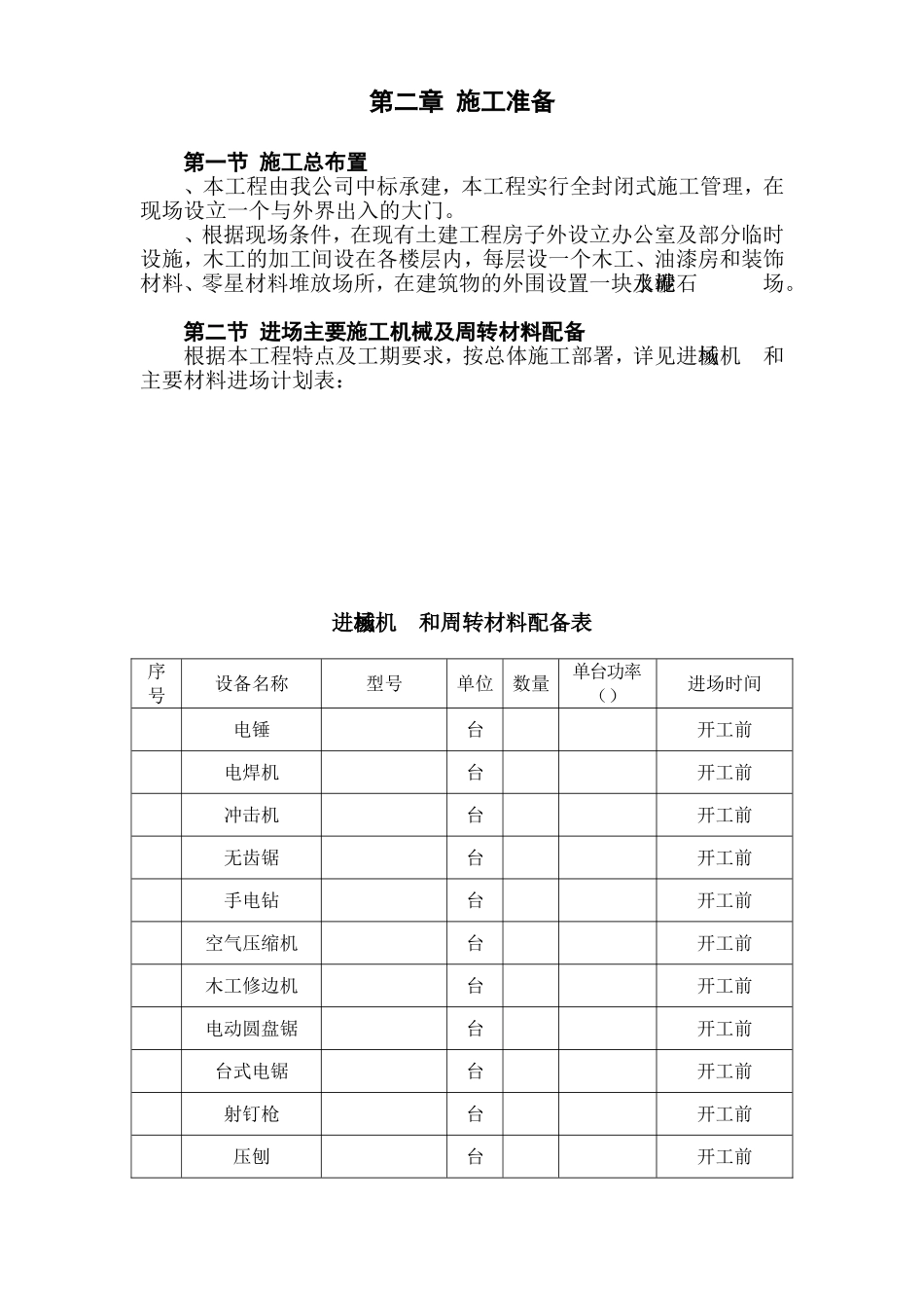 景宁县财税信息培训中心装饰工程施工组织设计(DOC115页)_第3页