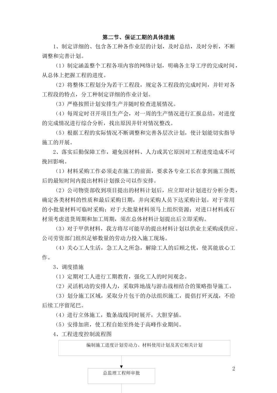 某工程施工质量保障措施及相关违约承诺书_第2页